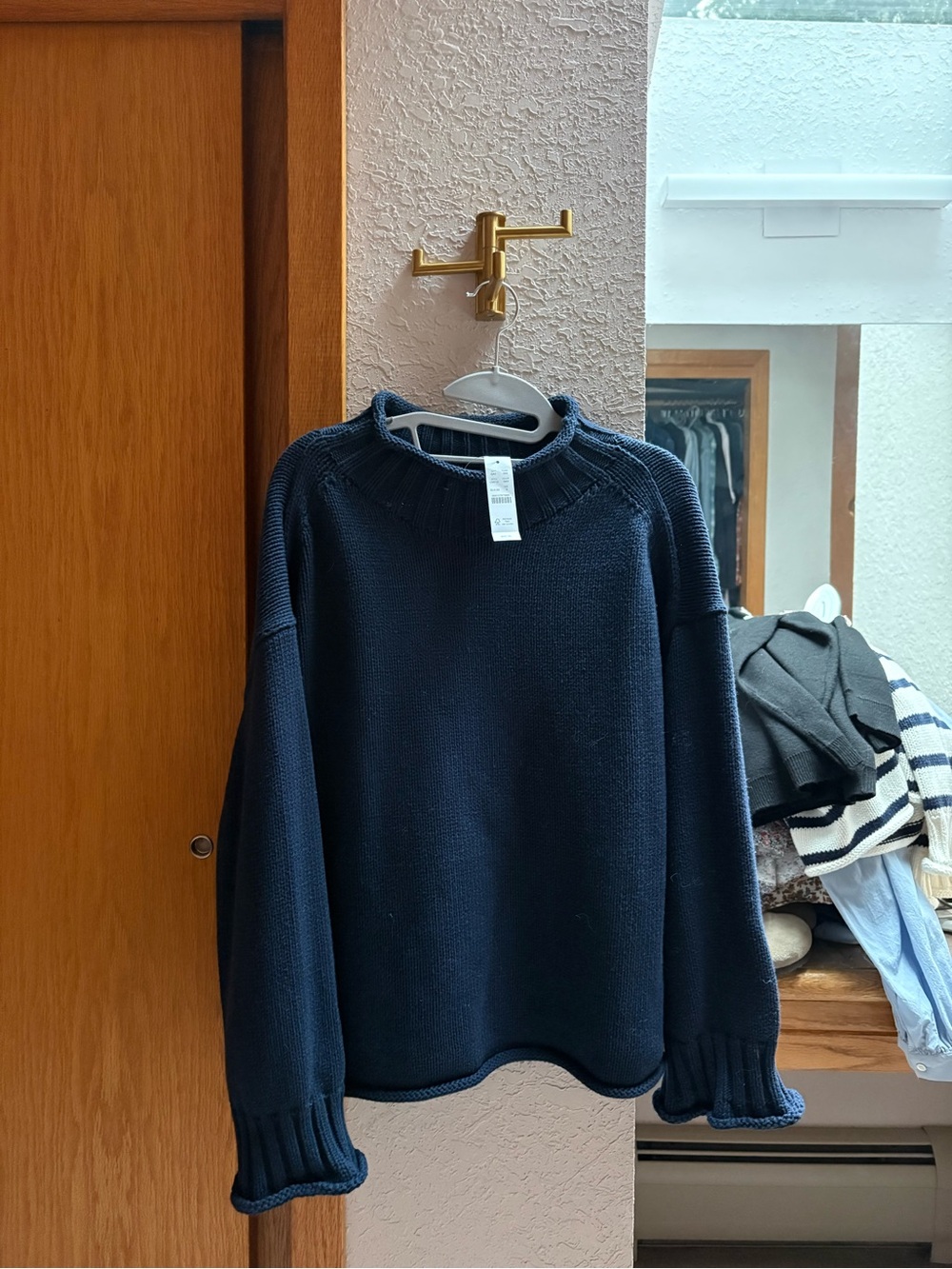 J. Crew Navy Women's Crewneck Sweater